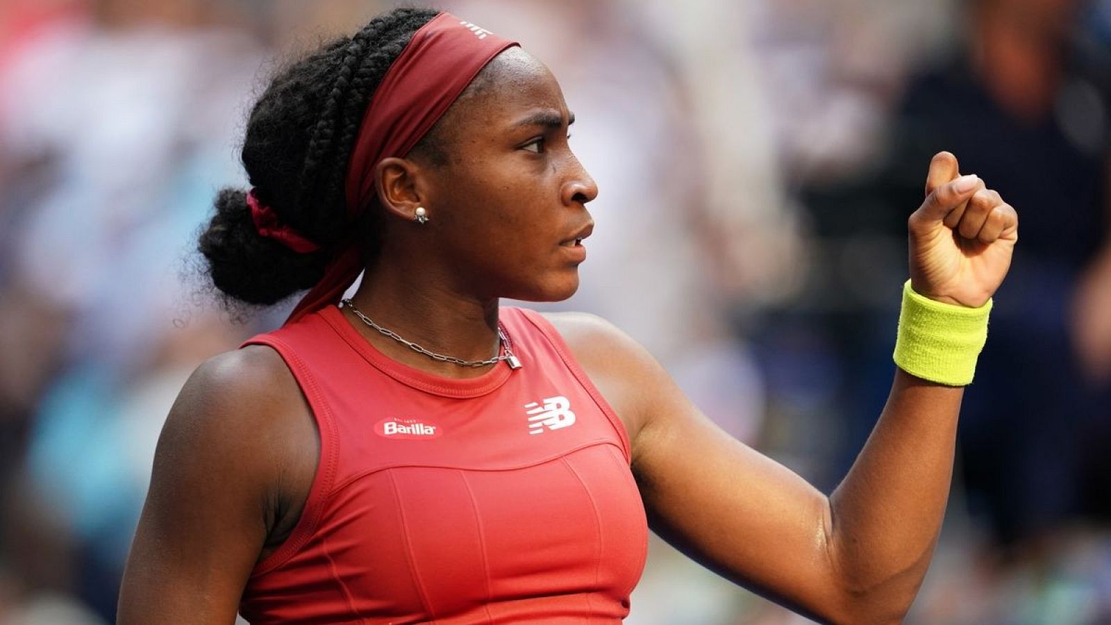 Coco Gauff, durante un partido (EFE)