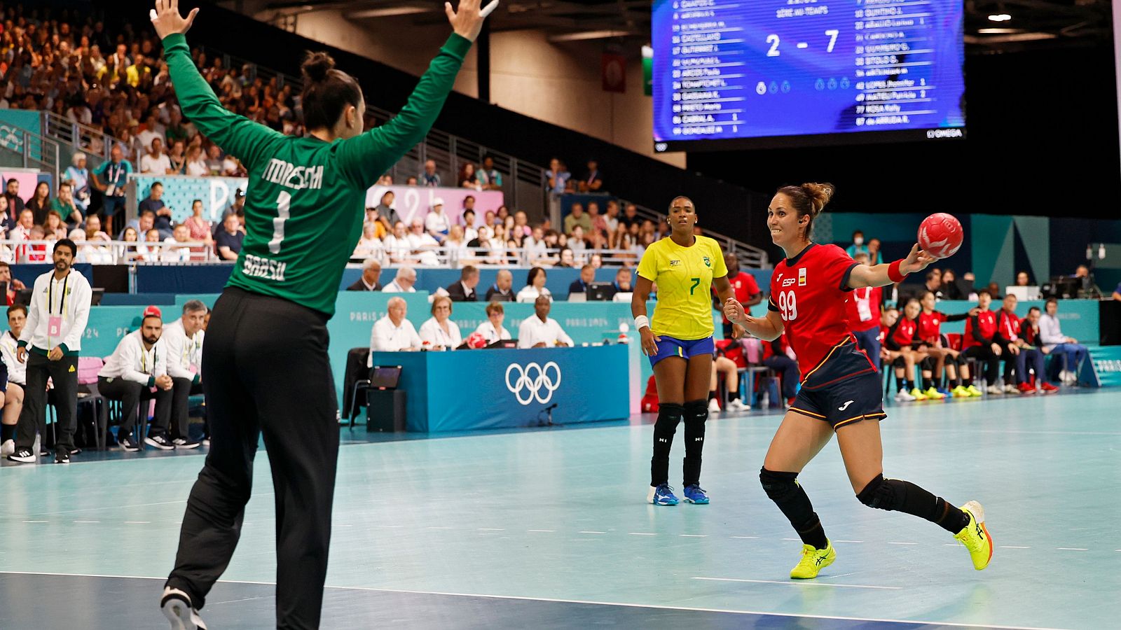 París 2024 | España - Brasil balonmano femenino