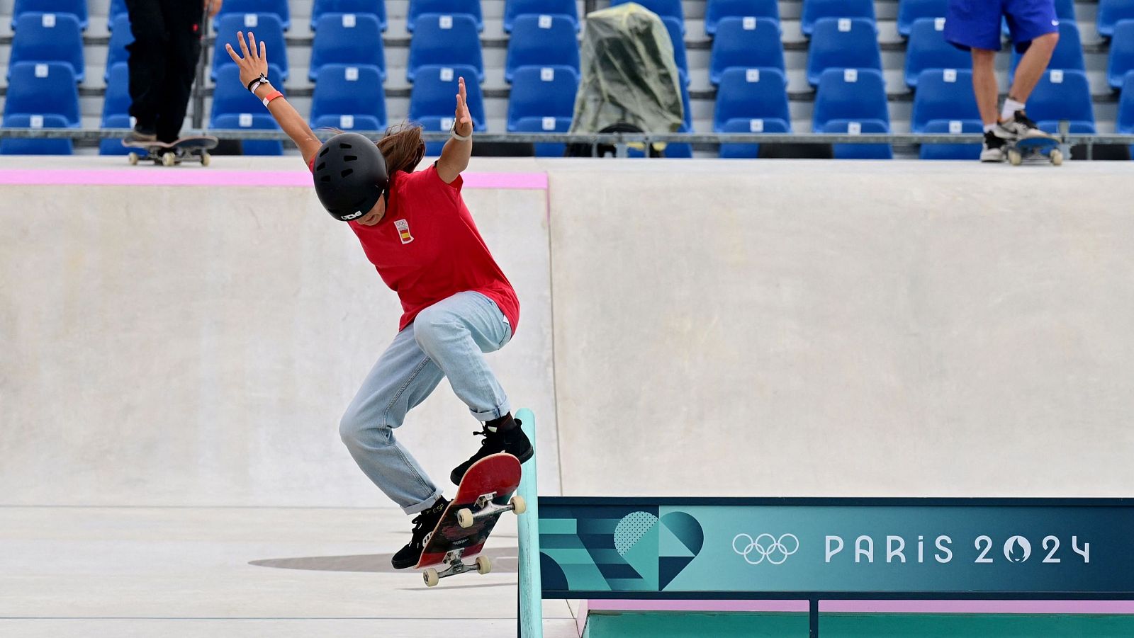 Natalia Muñoz, skater y la atleta más joven de la delegación en París