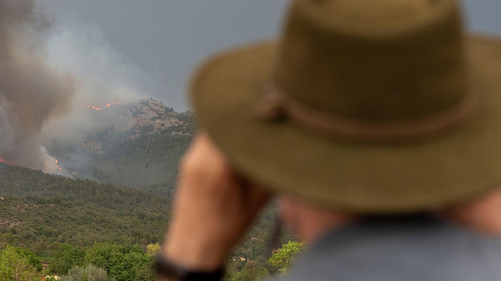 Imatge d'arxiu dels incendis d'Artesa de Segre y Corbera d'Ebre de l'estiu passat