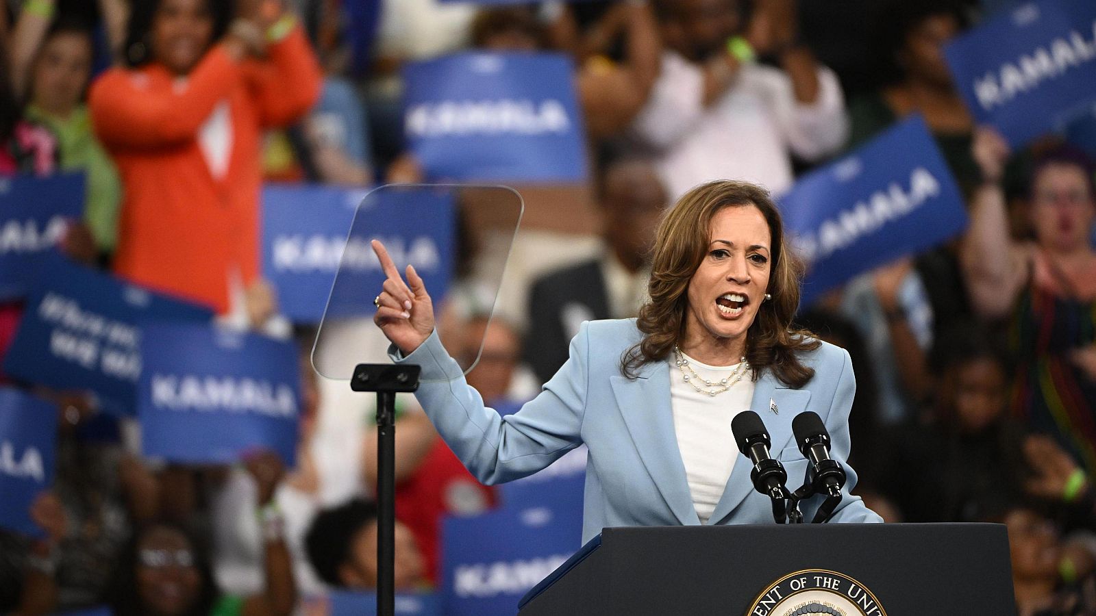 La vicepresidenta de Estados Unidos, Kamala Harris, en Atlanta