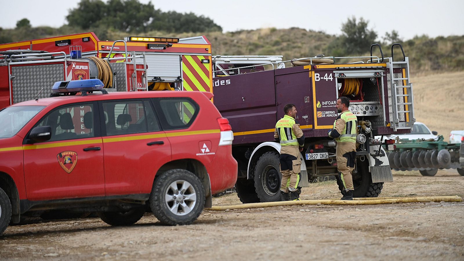 Controlado el incendio de Luesia, en Zaragoza, tras arder unas 220 hectáreas