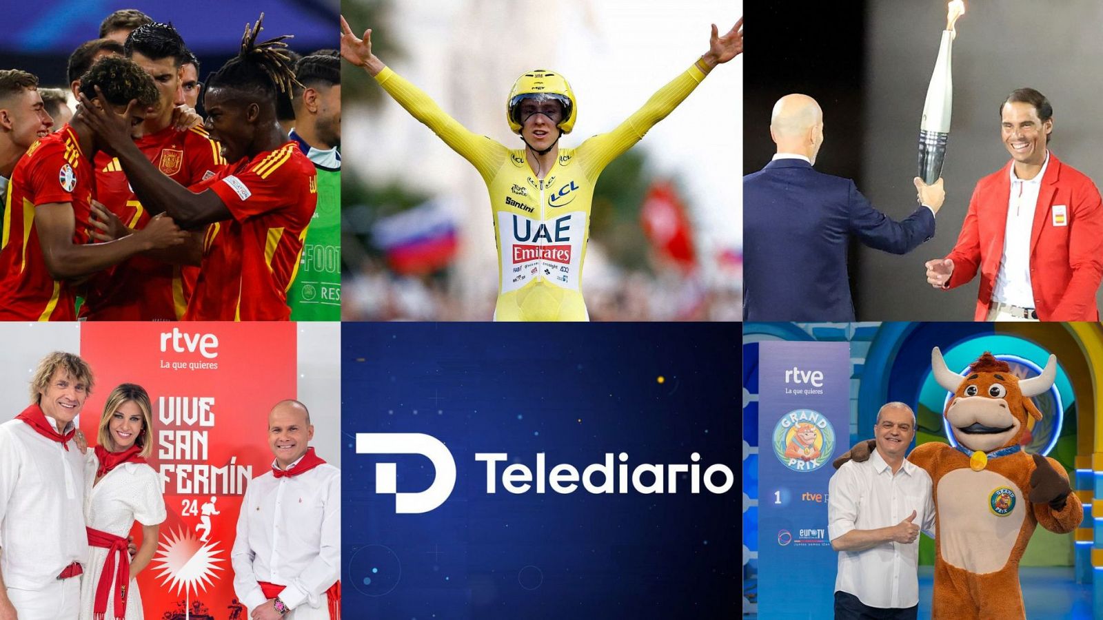 Deportes, Sanfermines y los Telediarios, grandes bazas de La 1 en julio