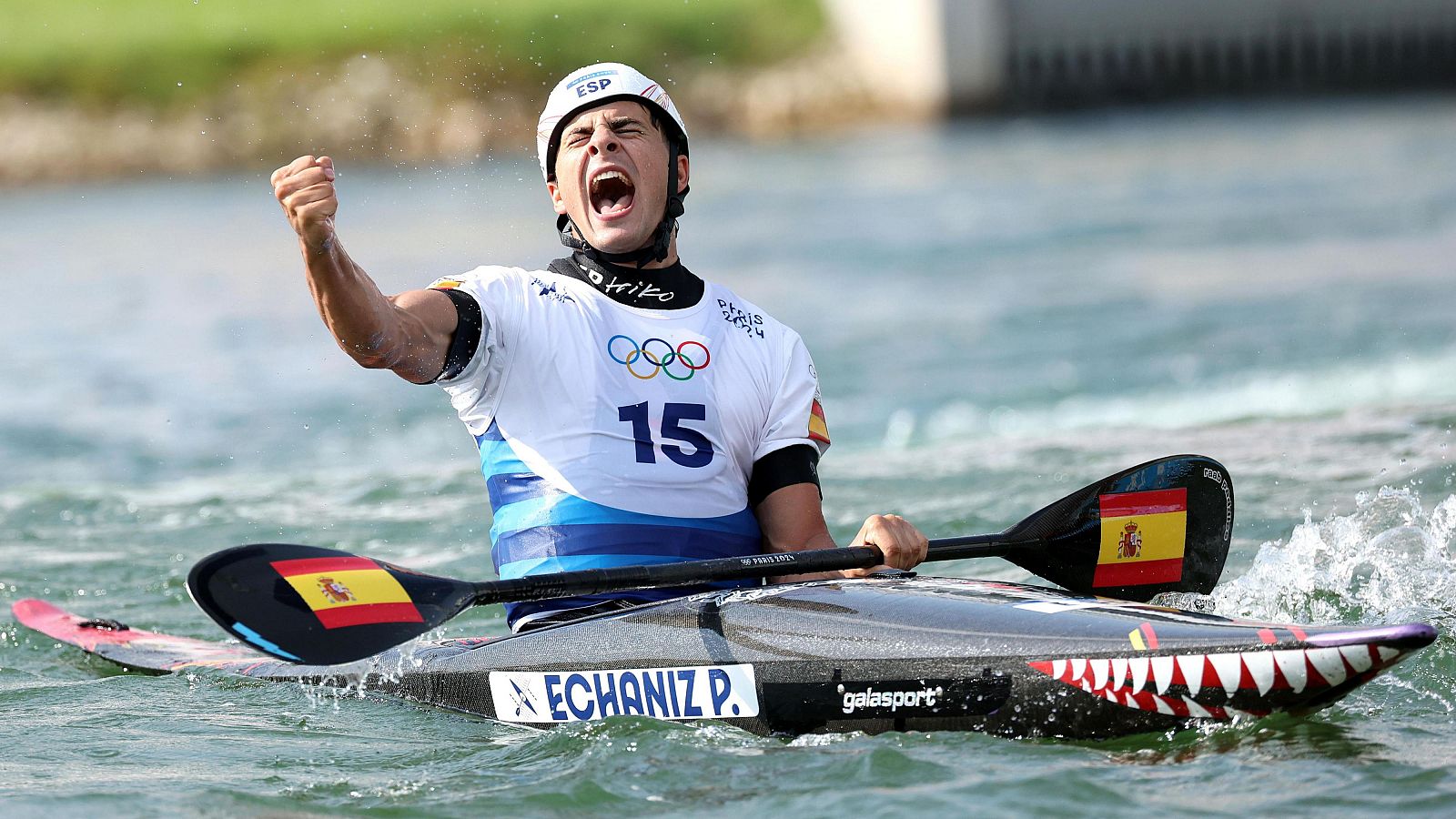 Pau Echániz, medalla de bronce en kayak individual