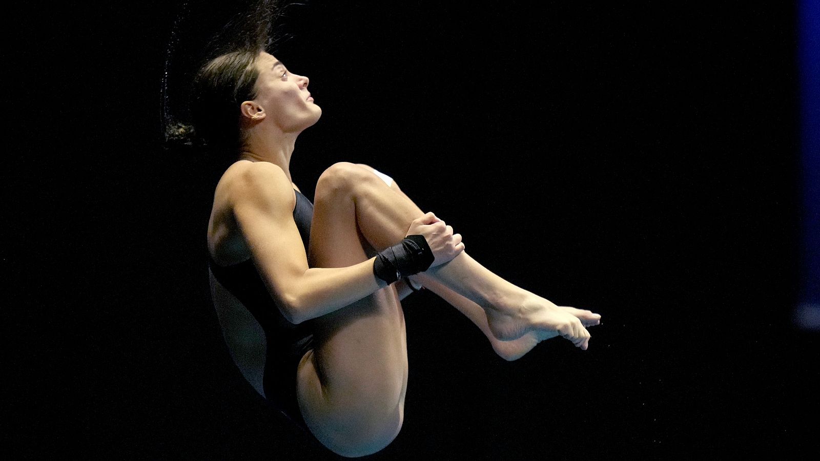 Ana Carvajal, en acción en un Mundial de saltos