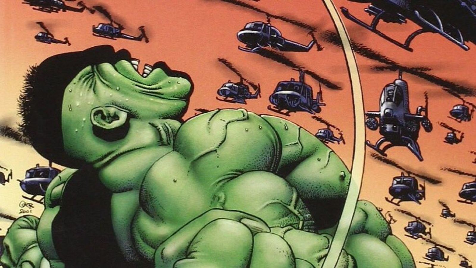 Detalle de una ilustración de 'Marvel según Richard Corben'