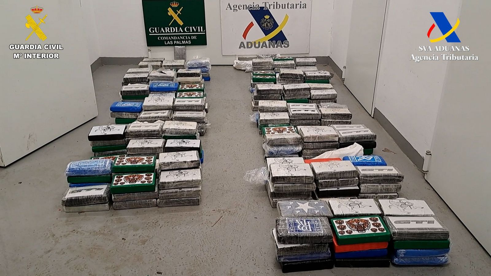 Intervienen en las Islas Canarias 289 kilogramos de cocaína en un buque procedente de Brasil