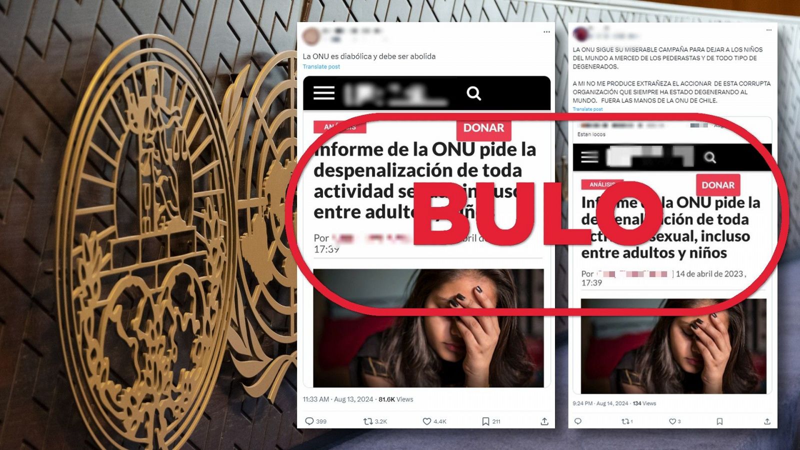 La ONU no pide despenalizar el sexo entre adultos y niños