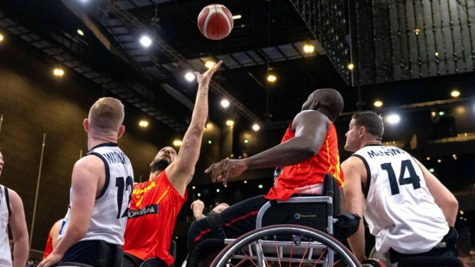 Imagen de la selección española de baloncesto en silla de ruedas.