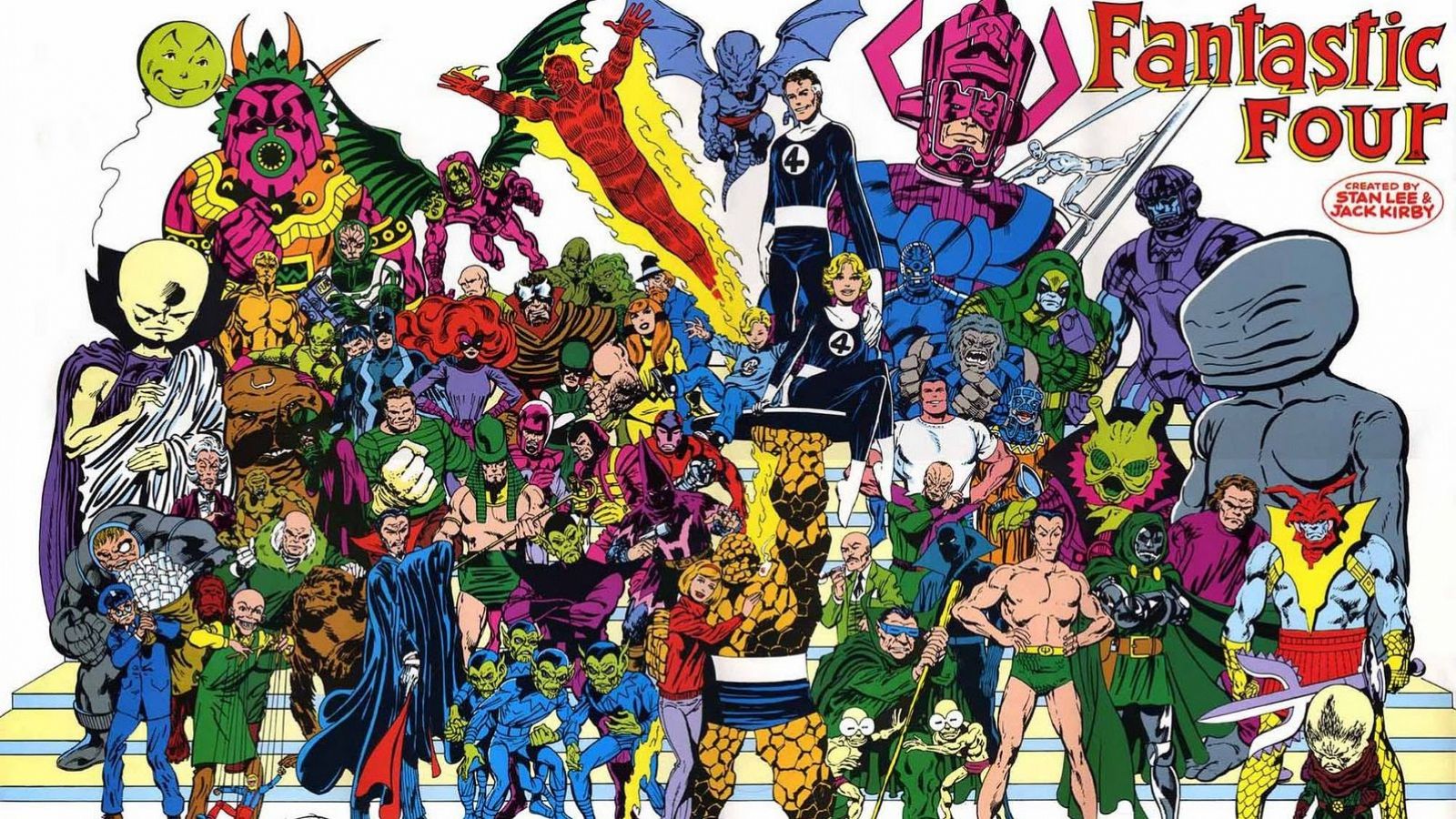 Los personajes de 'Los Cuatro Fantásticos' dibujados por John Byrne (Marvel)