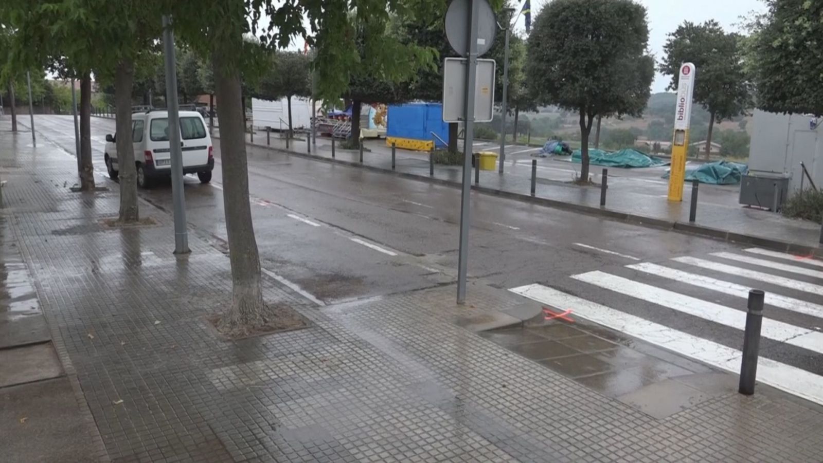 El tram de l'avinguda Pau Casals d'Avià (Berguedà) on va passar l'atropellament