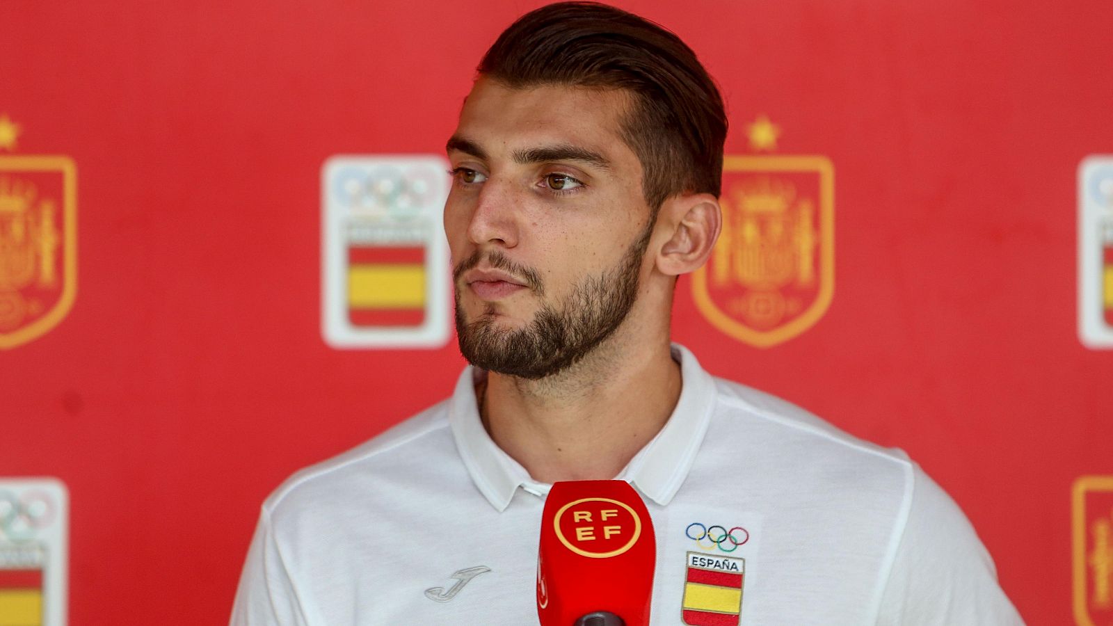 El jugador de la selección española olímpica de fútbol Rafa Mir