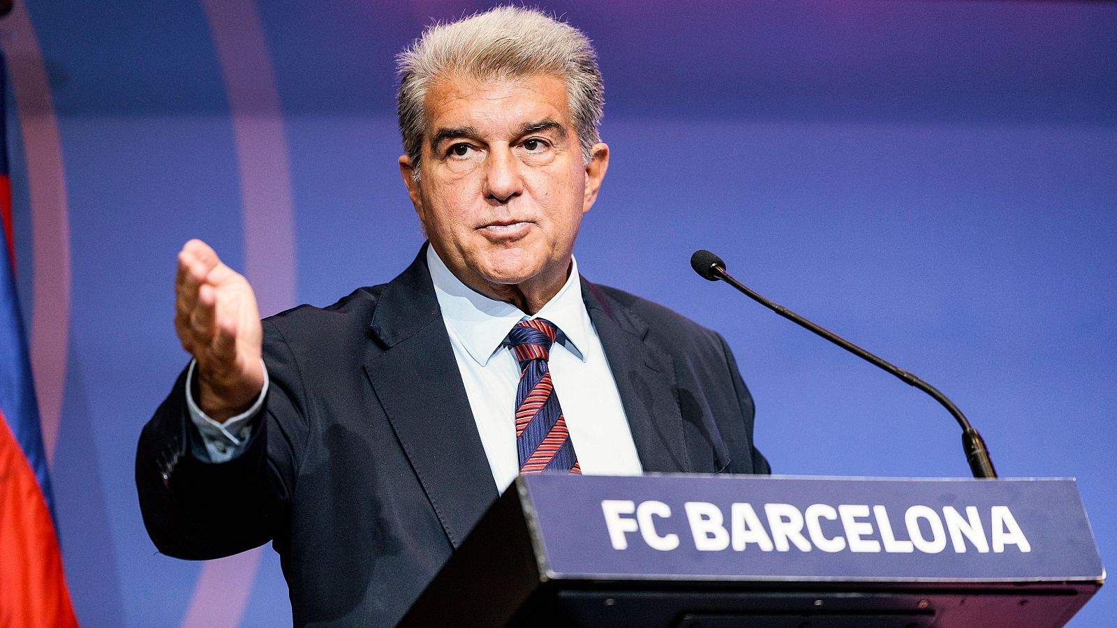 Joan Laporta, presidente del FC Barcelona