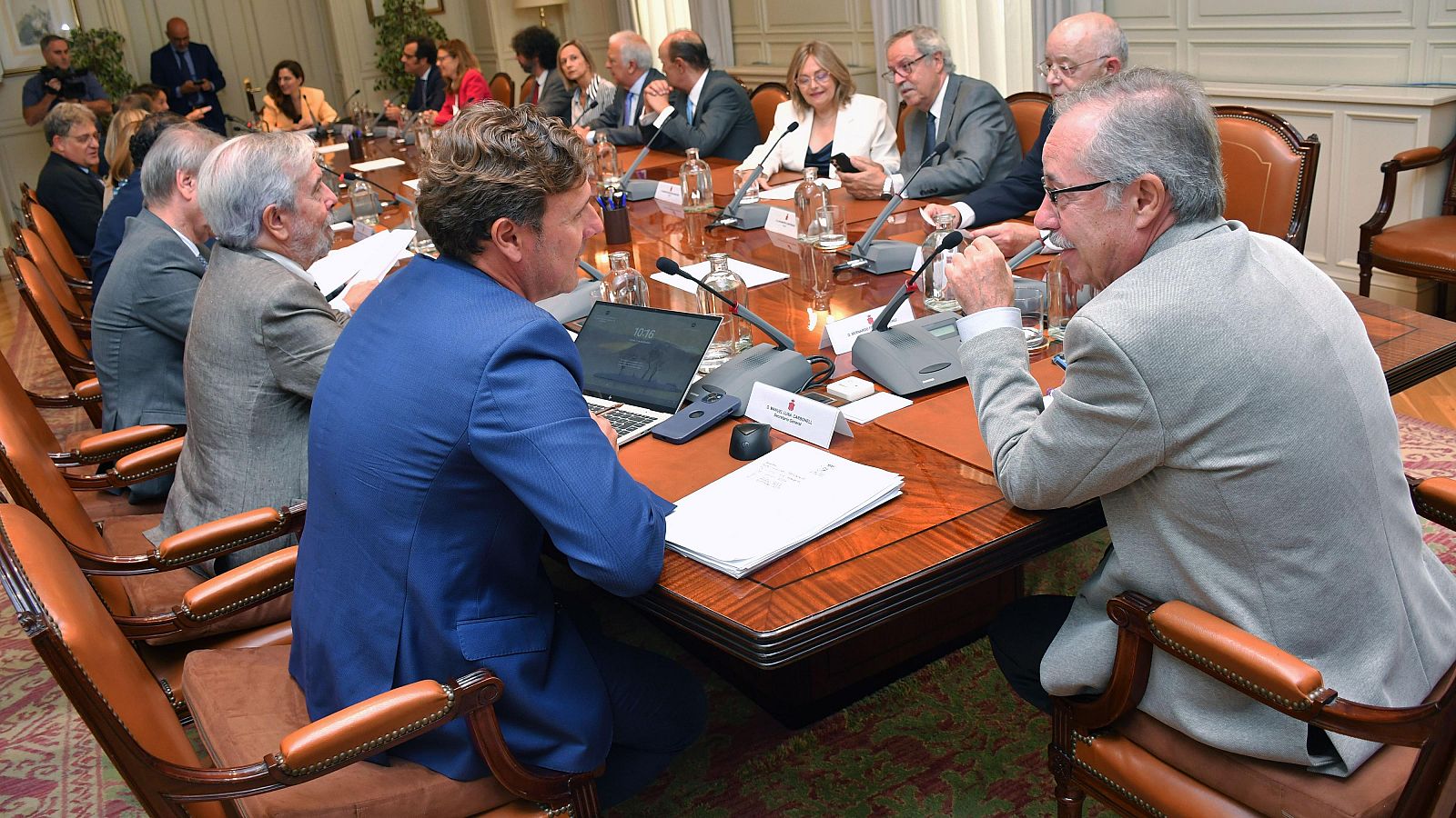 Los vocales del CGPJ durante una reunión, en el CGPJ, a 3 de septiembre de 2024, en Madrid (España).