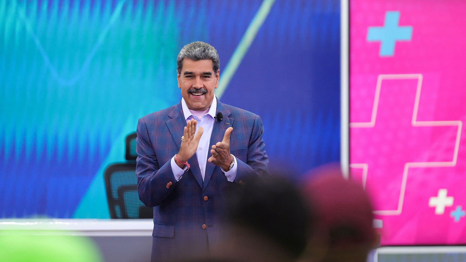 El presidente Nicolás Maduro en su programa de televisión habitual de los lunes 'Con Maduro+'