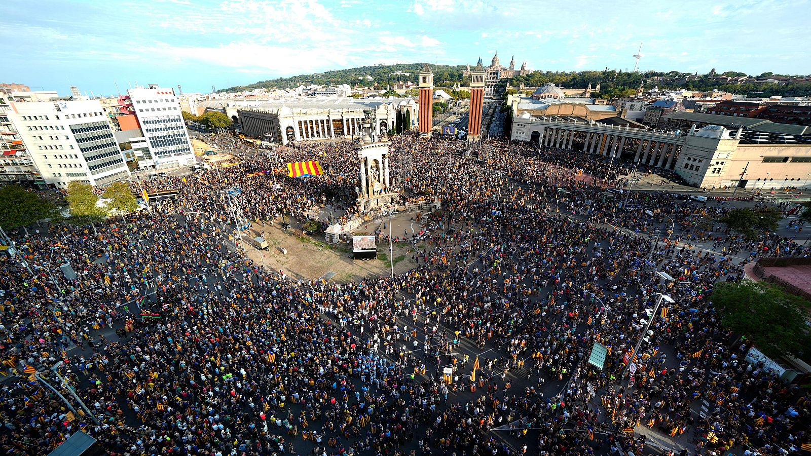 Manifestación por la Diada de 2023, marcada por las negociaciones para investir a Sánchez