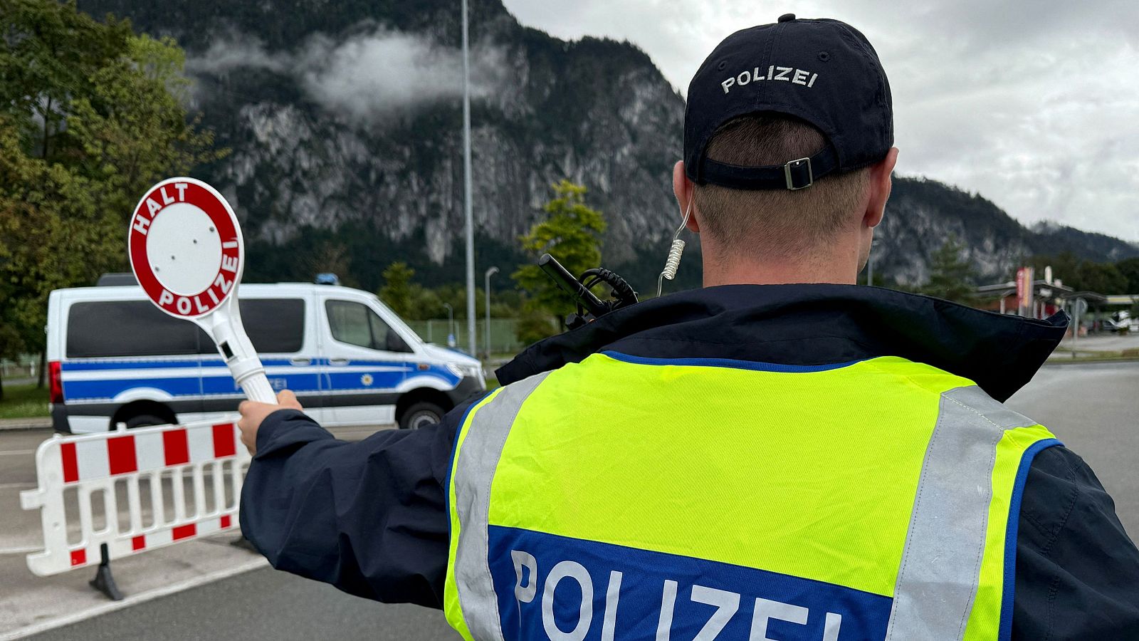 La policía alemana realiza controles aleatorios en la frontera con Austria