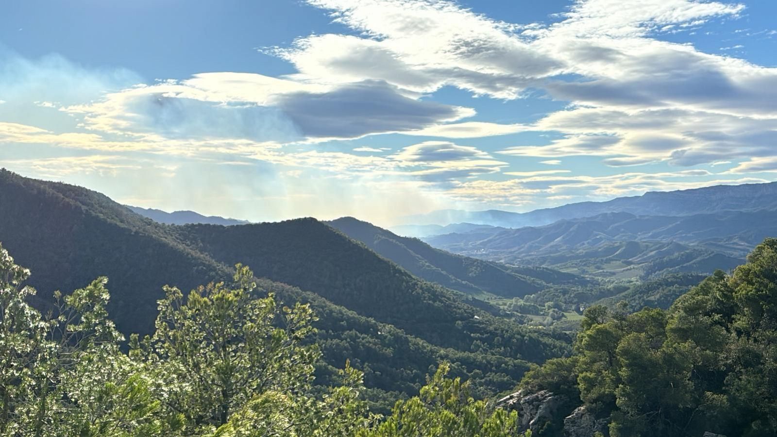 Els focs a Cabaces i Porrera amb un vent de mestral molt fort (Revolta pagesa)