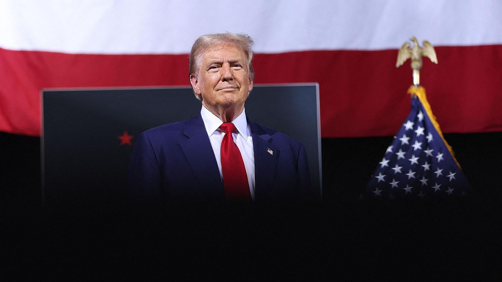 El candidato presidencial republicano, el expresidente estadounidense Donald Trump, durante un acto de campaña en Arizona.