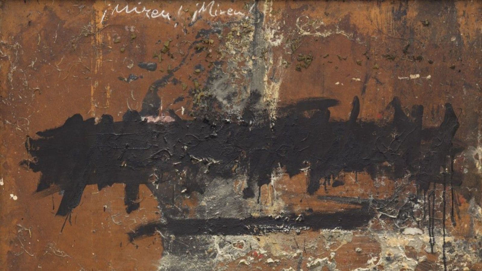 '¡Mireu! ¡Mireu! de Tàpies, en la Galería Guillermo de Osma