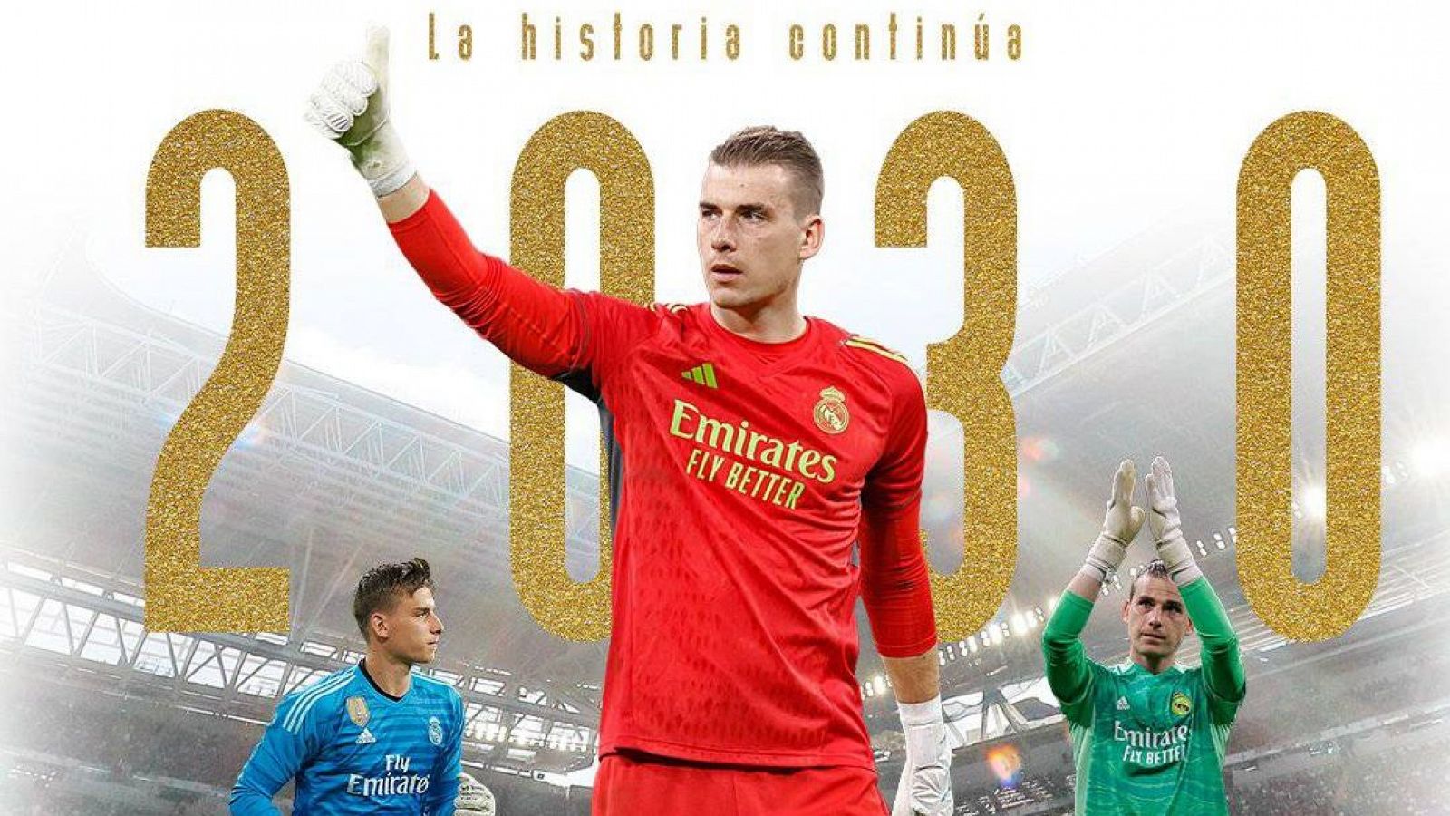 Lunin renueva con el Real Madrid hasta 2030