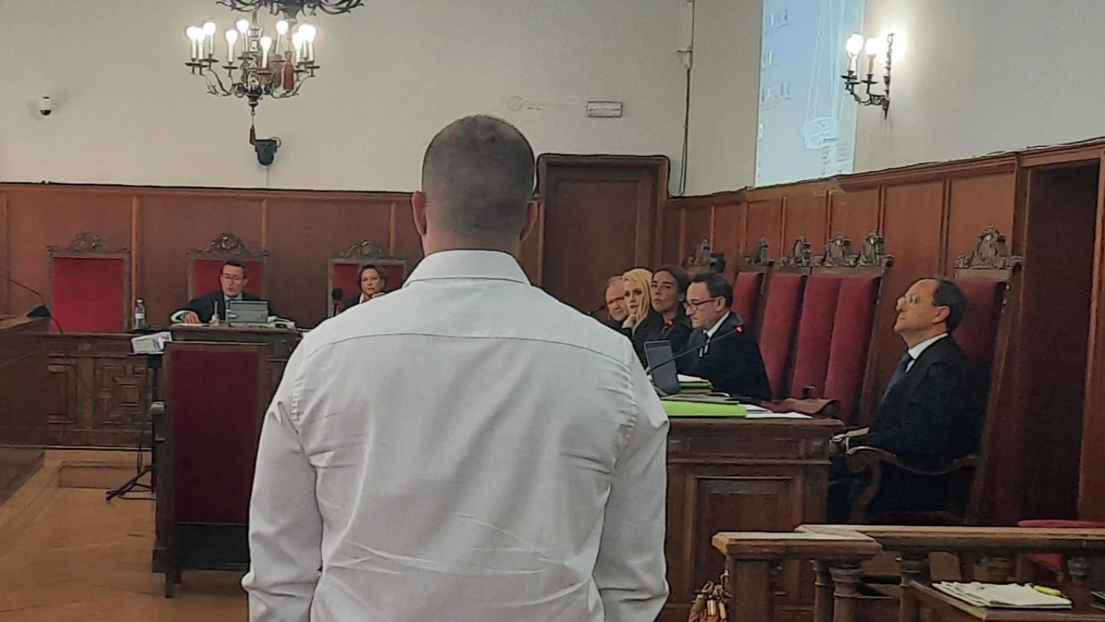 Egenio Delgado, el asesino de Manuela Chavero, en su declaración ante la Audiencia Provincial de Badajoz