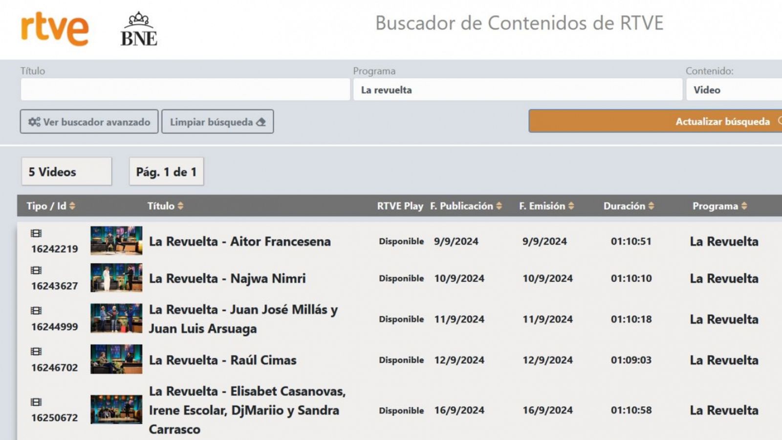 Los investigadores acceder a los archivos sonoros y audiovisuales de RTVE