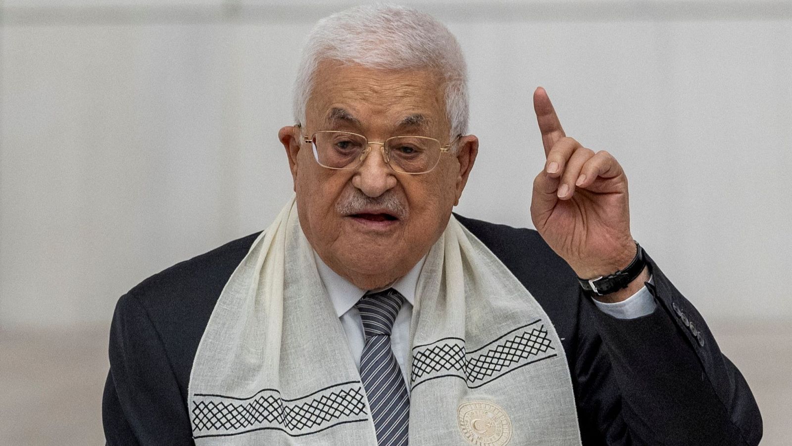 El presidente de Palestina, Mahmoud Abás