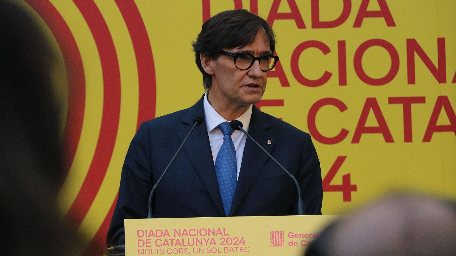 Illa presideix l'acte institucional de la Diada a Madrid i promet una Catalunya "implicada en la millora d'Espanya"