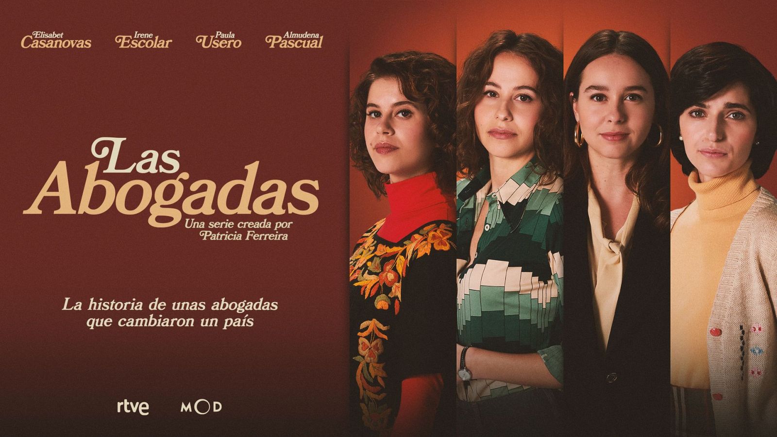 Poster ofial de la serie Las Abogadas protagonizada por Irene Escolar, Paula Usero y Almudena Pascual,