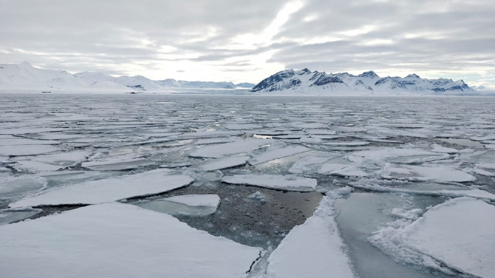 paisaje polar deshelándose