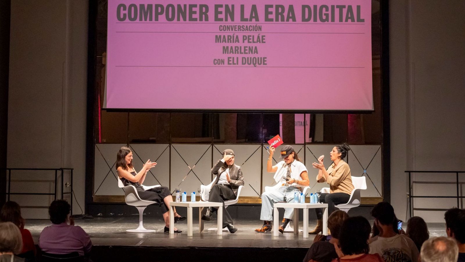 María Peláe y MARLENA en el debate de Radio 3 en el Festival de las ideas