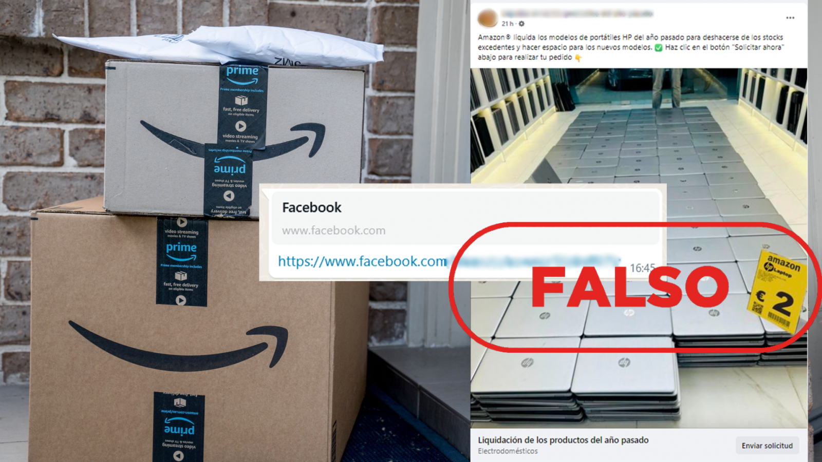 Alerta fraude: Amazon no vende portátiles HP a dos euros desde esta web