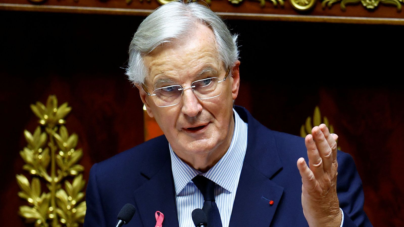 El primer ministro de Francia, Michel Barnier