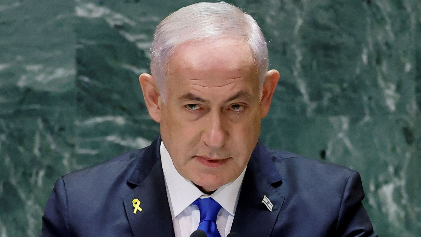 El primer ministro de Israel, Benjamin Netanyahu, ante la Asamblea General de Naciones Unidas