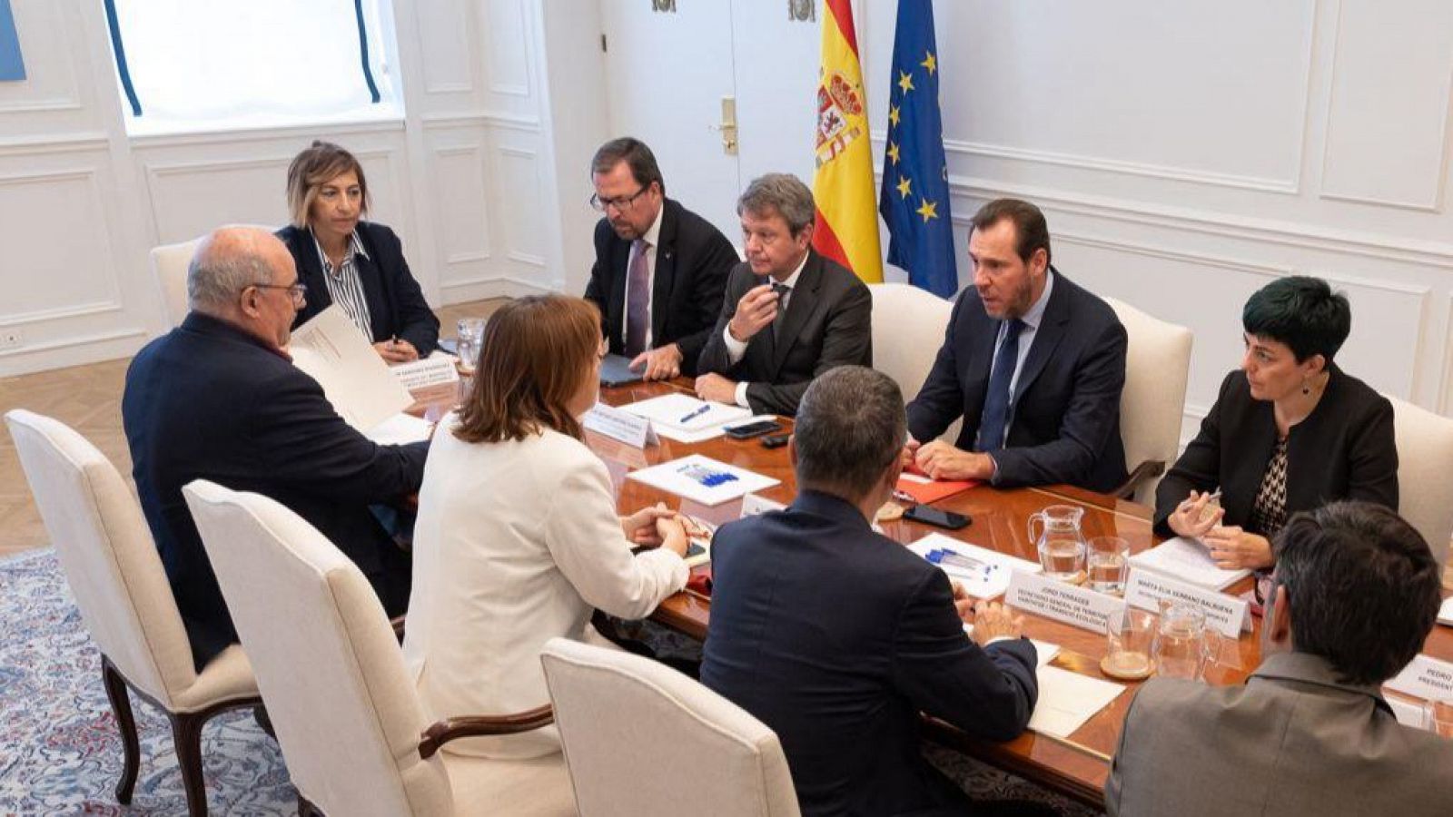 El ministre de Transports, Óscar Puente, aquest dimecres reunit amb Silvia Paneque a Madrid