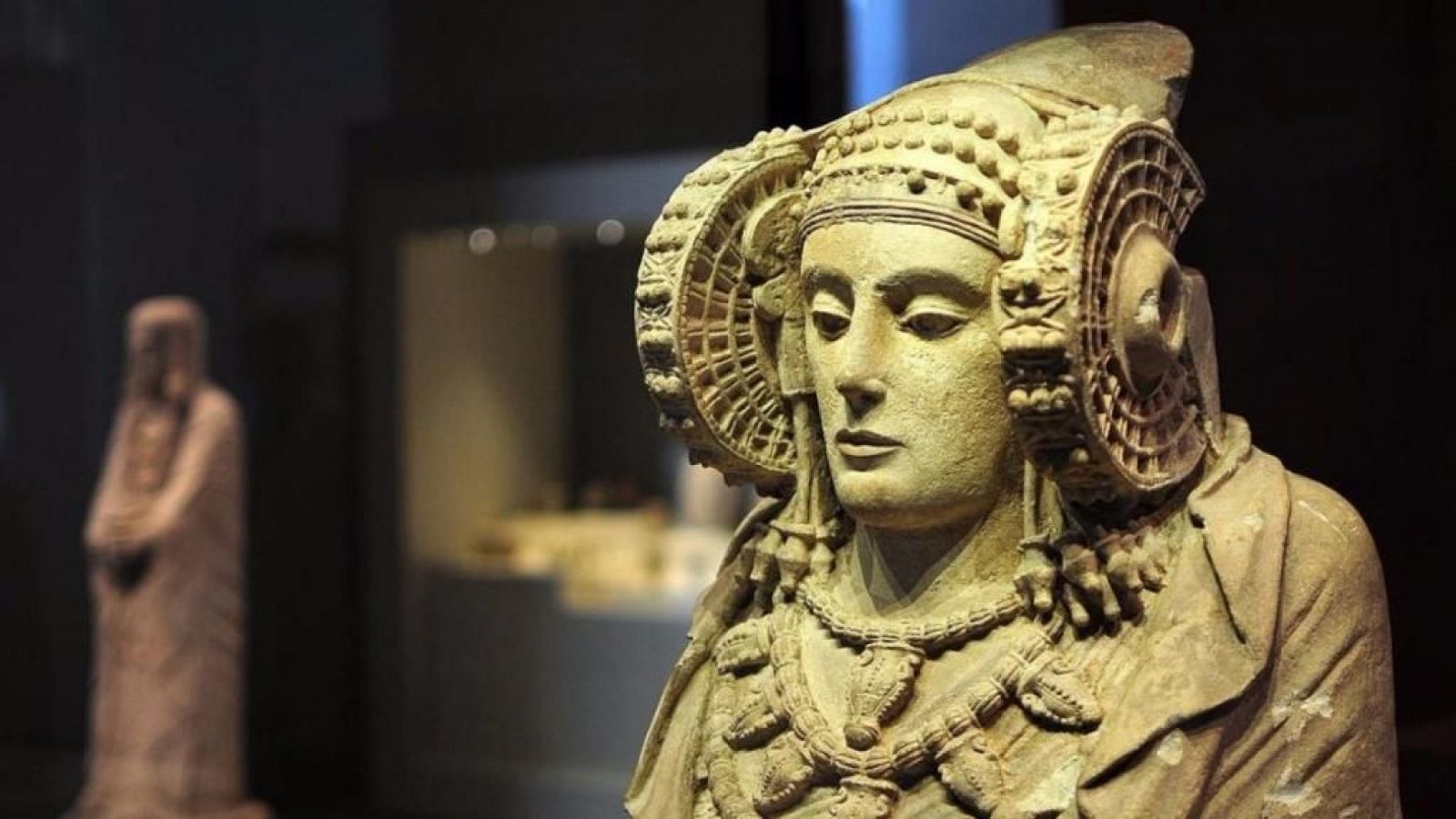 La Dama de Elche en el Museo Arqueológico Nacional, en Madrid