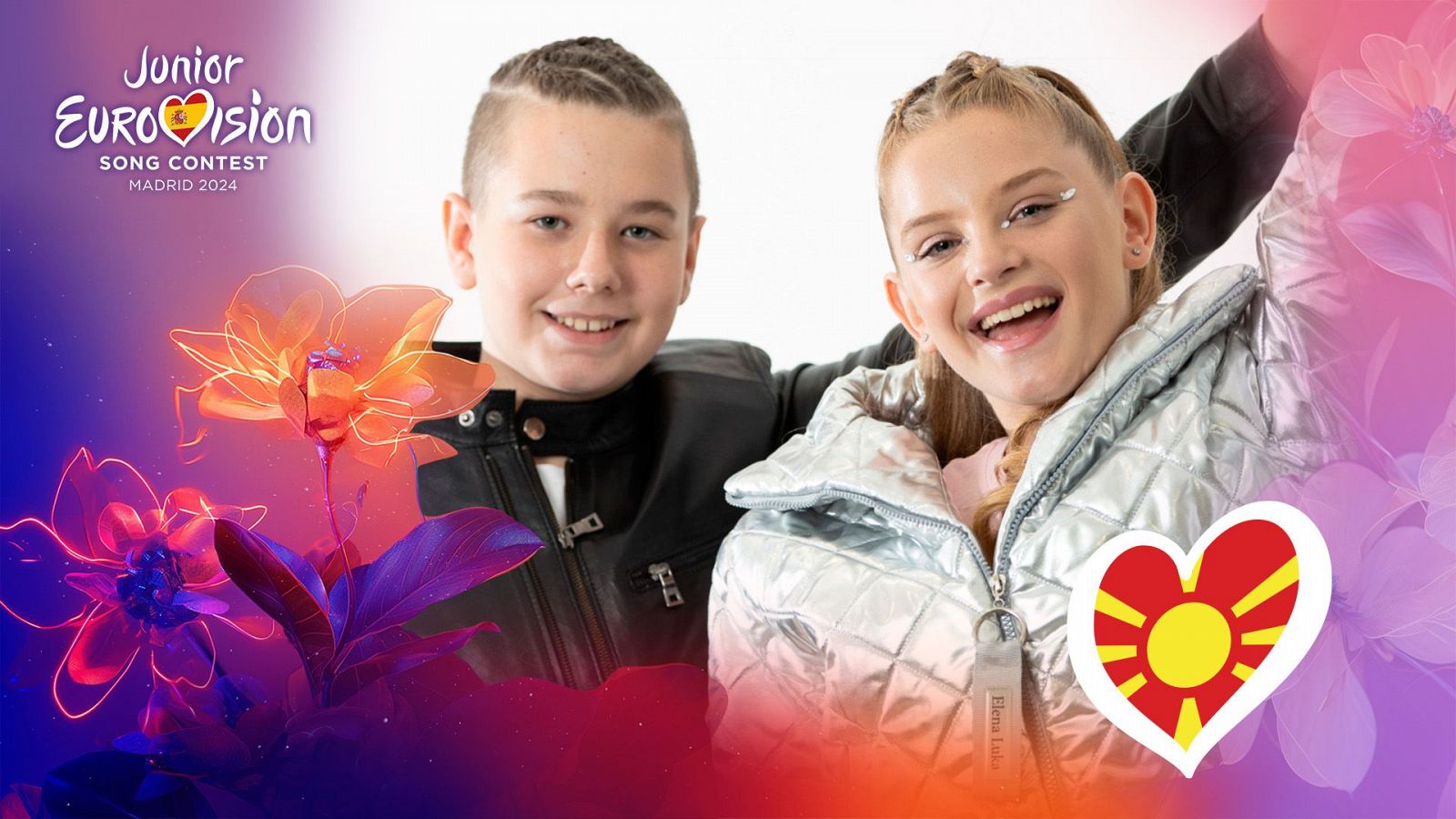 Eurovisión Junior 2024 | Anna & Aleksey, los representantes de Macedonia del Norte en Madrid