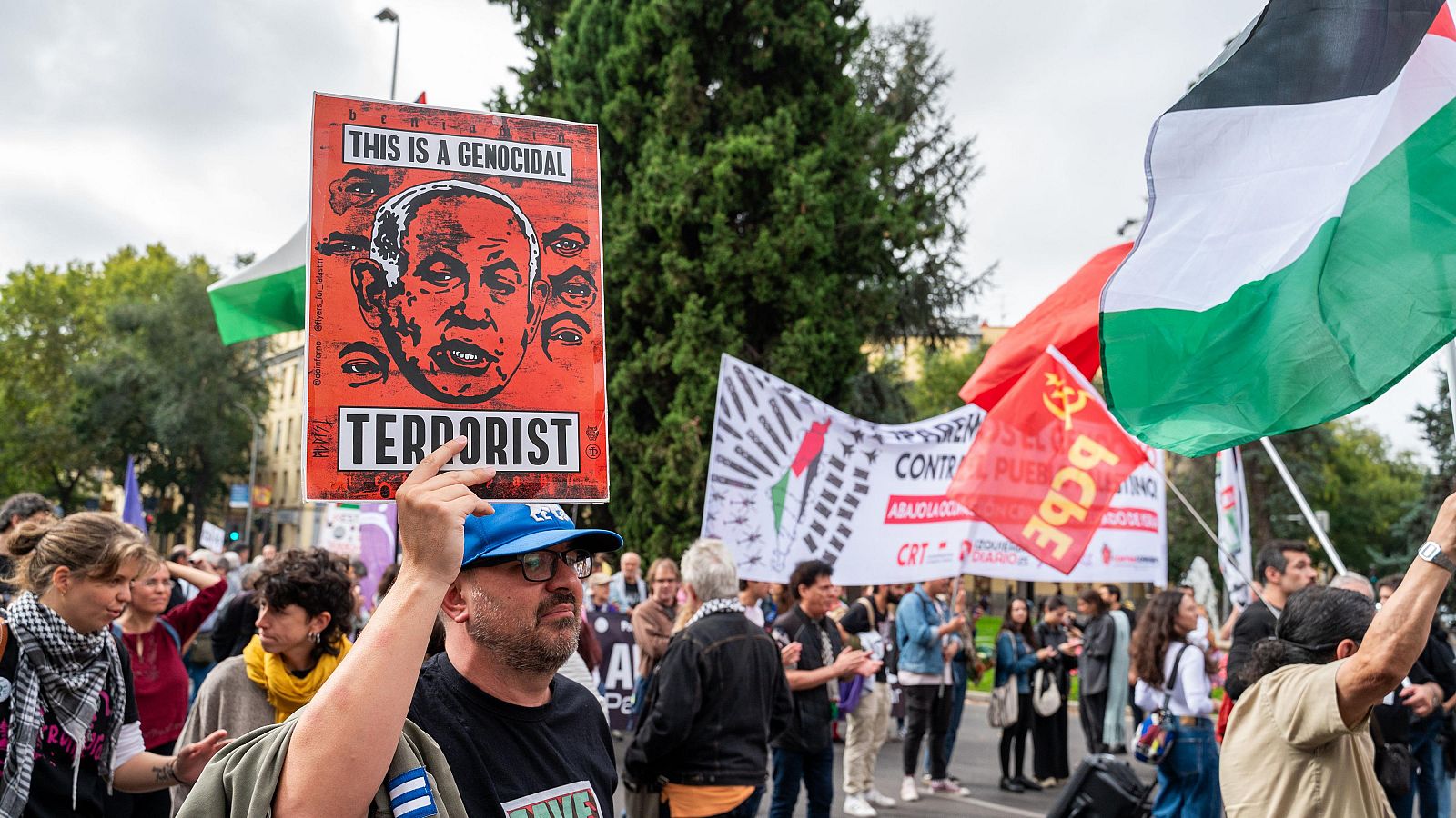 Manifestación propalestina este domingo en Madrid