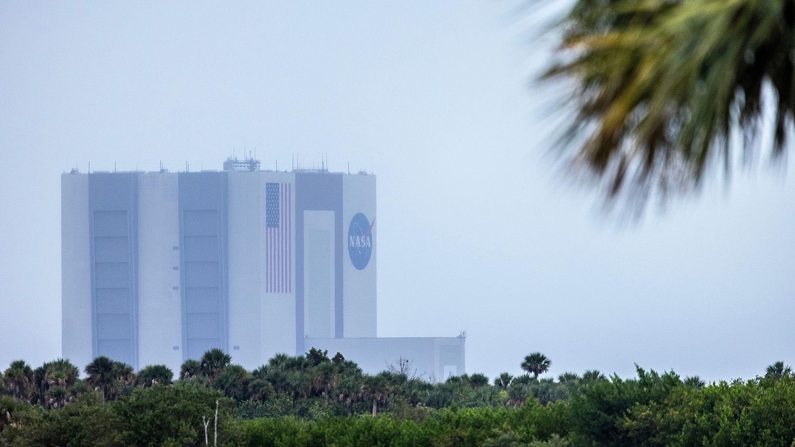 El edificio de la NASA en Titusville, Florida, Estados Unidos