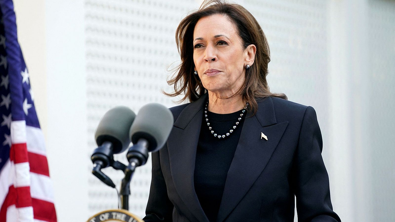 La vicepresidenta estadounidense y aspirante demócrata a la Casa Blanca, Kamala Harris