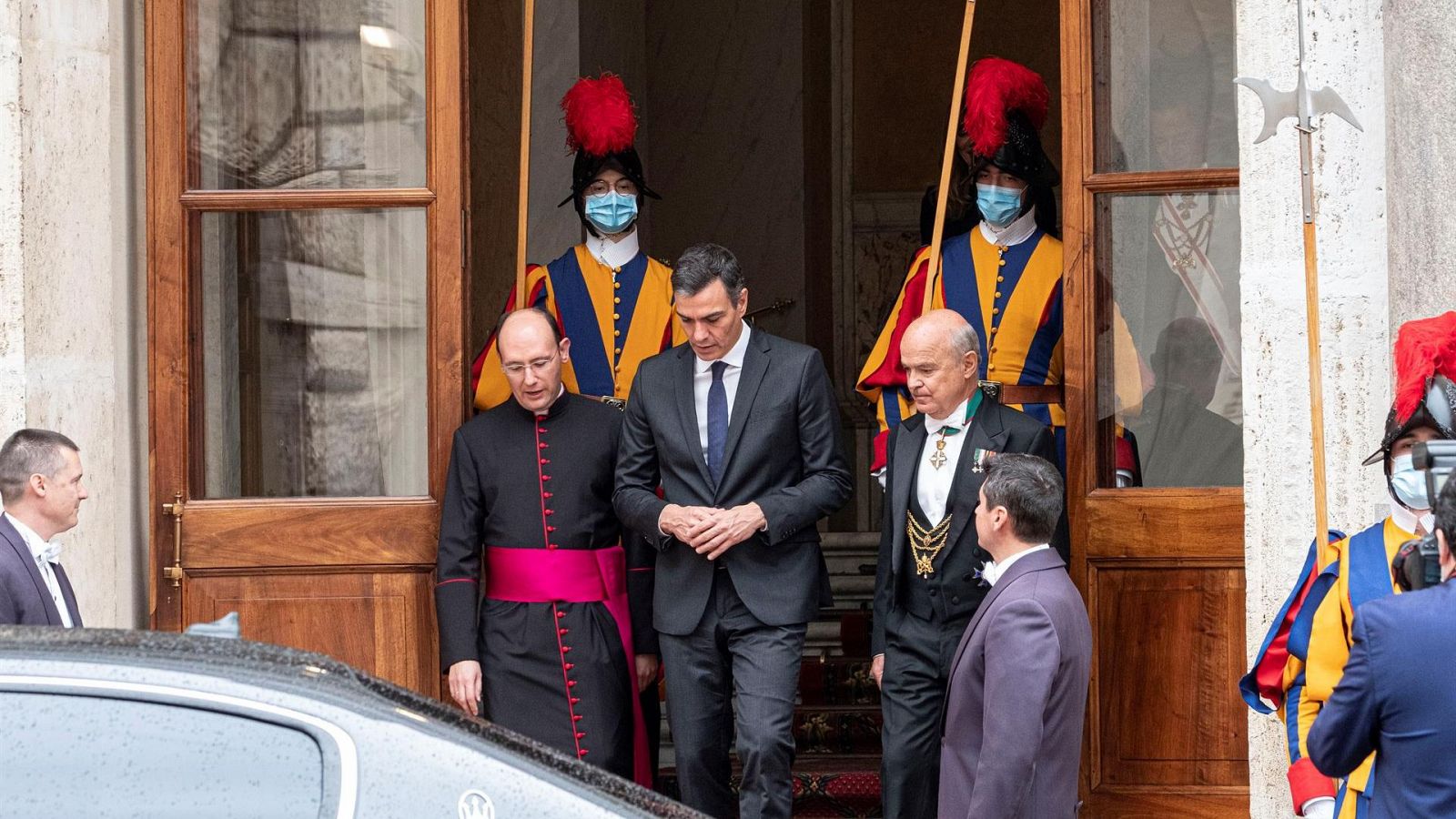 Visita de Pedro Sánchez al Vaticano en octubre de 2020