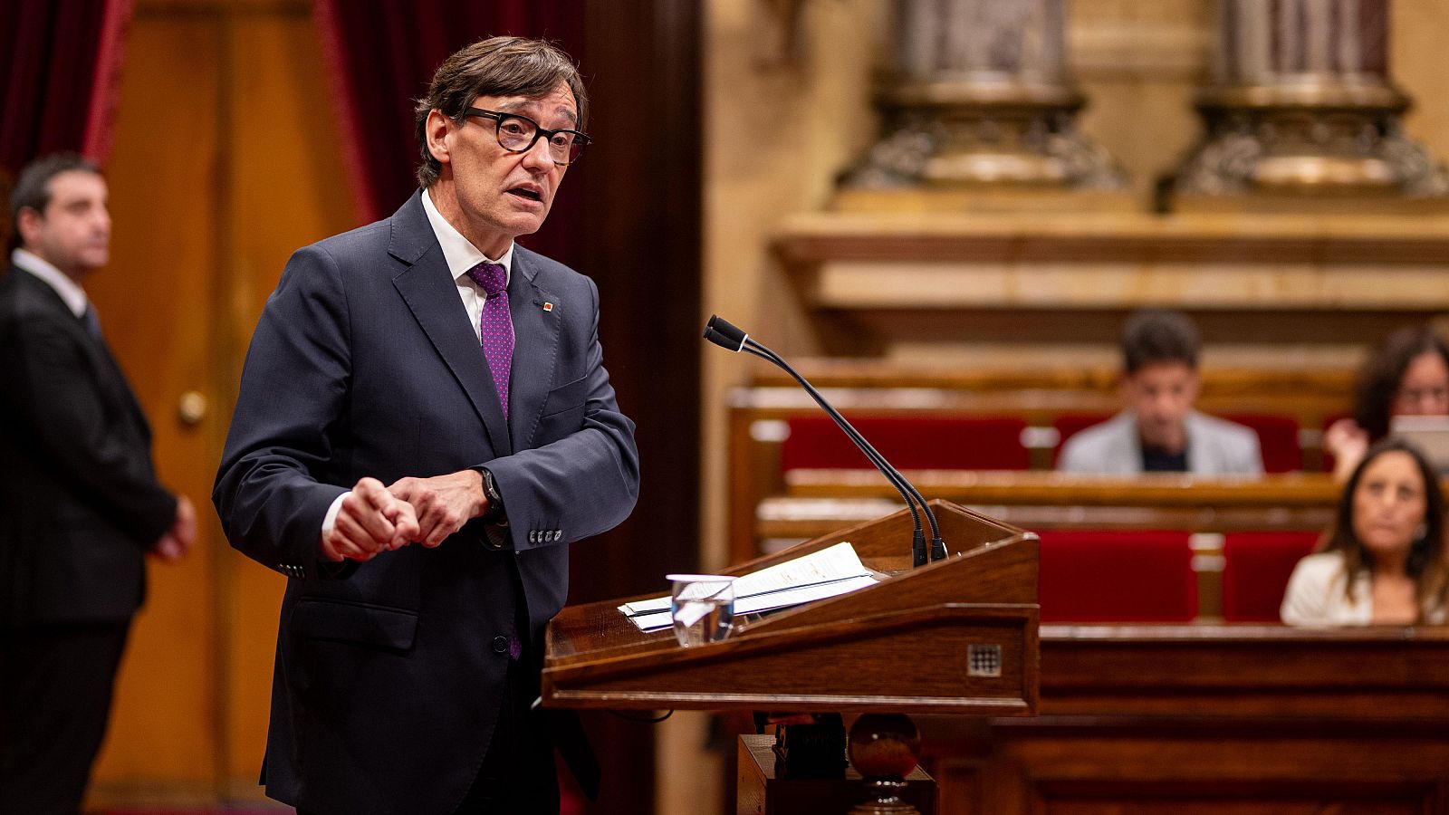 Salvador Illa intervé al debat de política general al Parlament