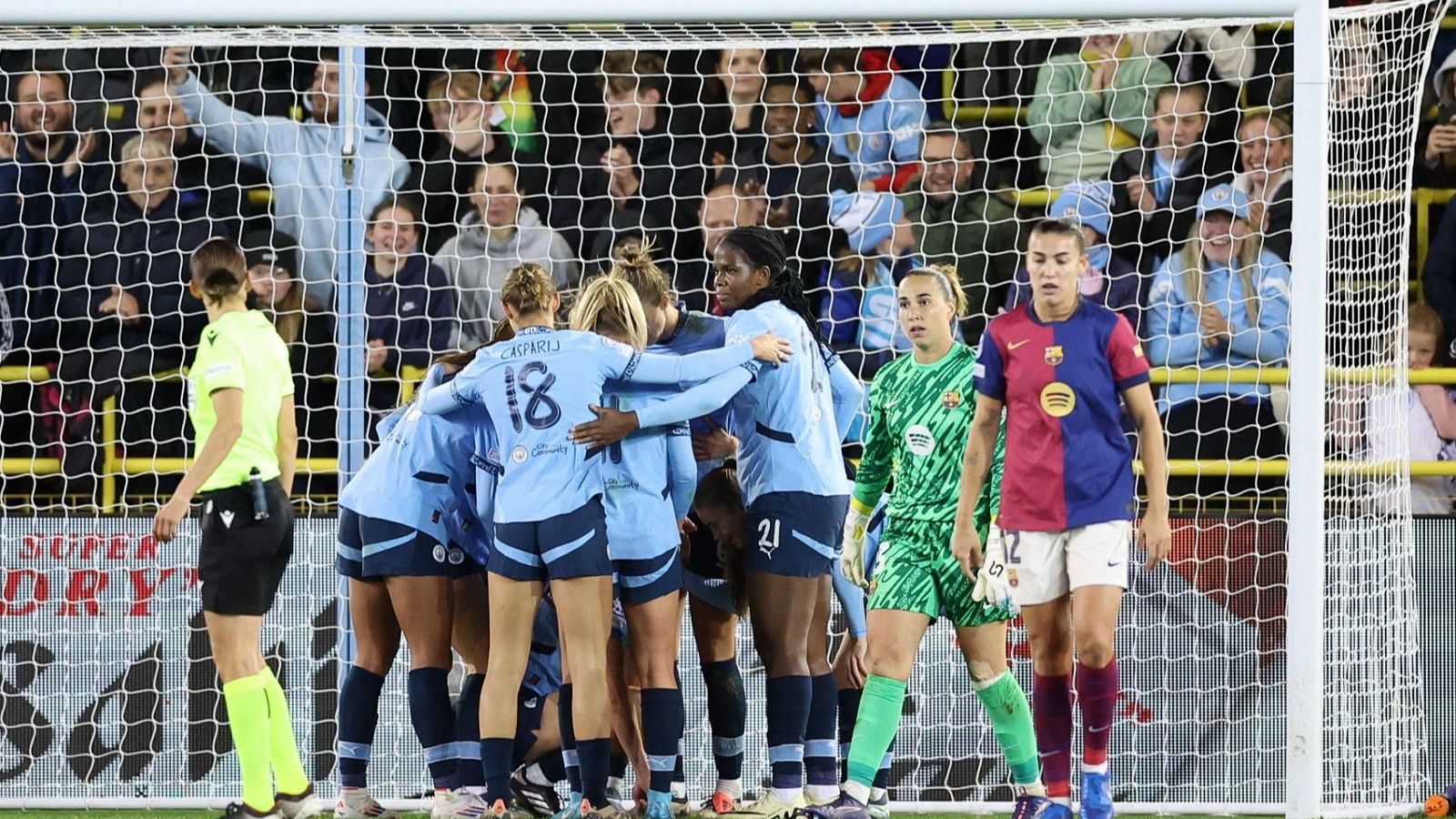 El City celebra el 1-0 frente al FC Barcelona (EFE)