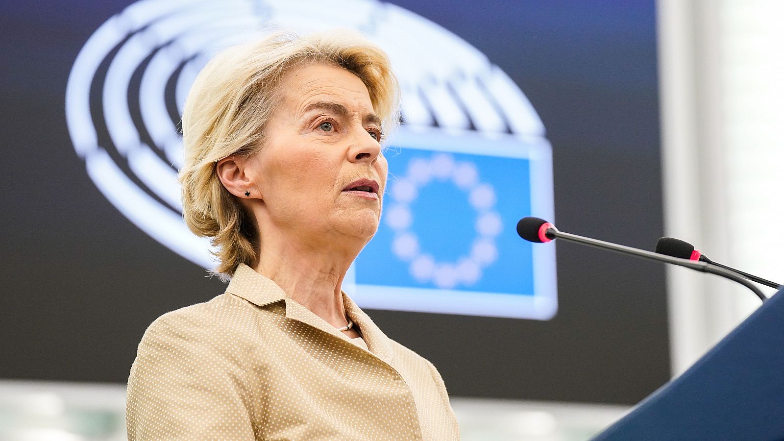 La presidenta de la Comisión Europea, Ursula von der Leyen