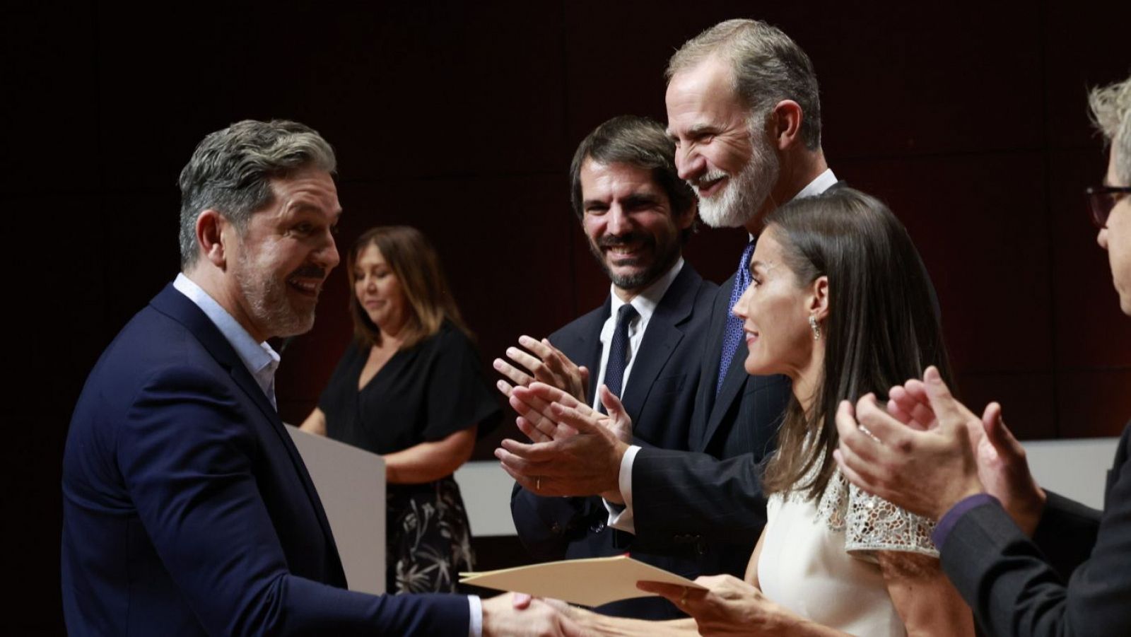 José Carlos Gallardo recoge el galardón. Casa Real