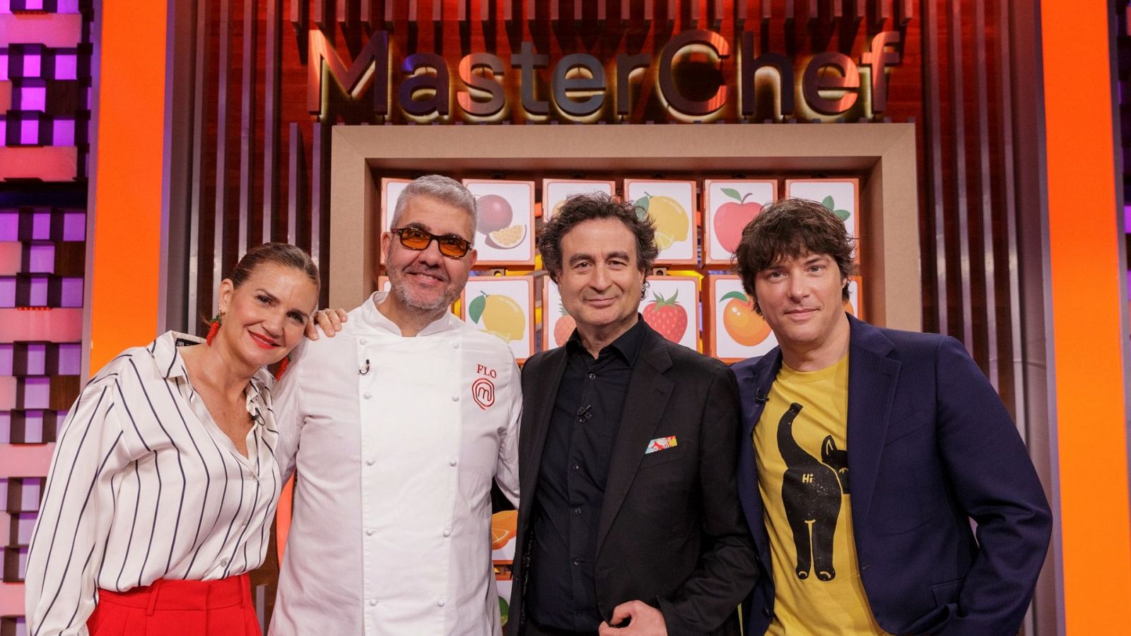 Flo y el jurado de MasterChef