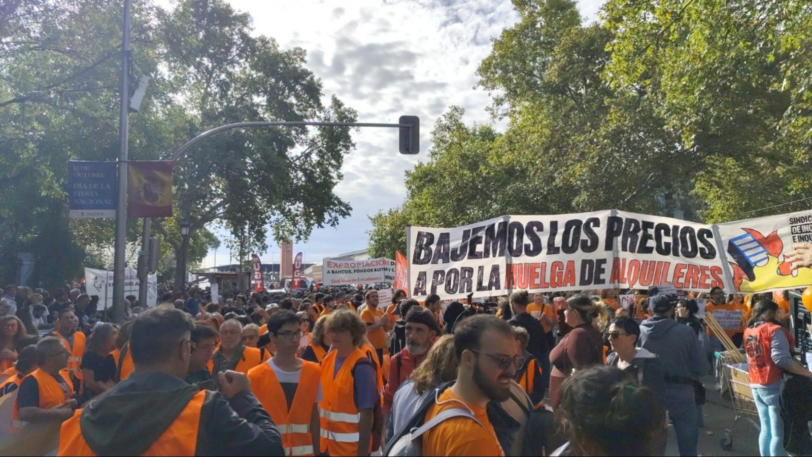 Manifestación en Madrid contra los altos precios de los alquileres