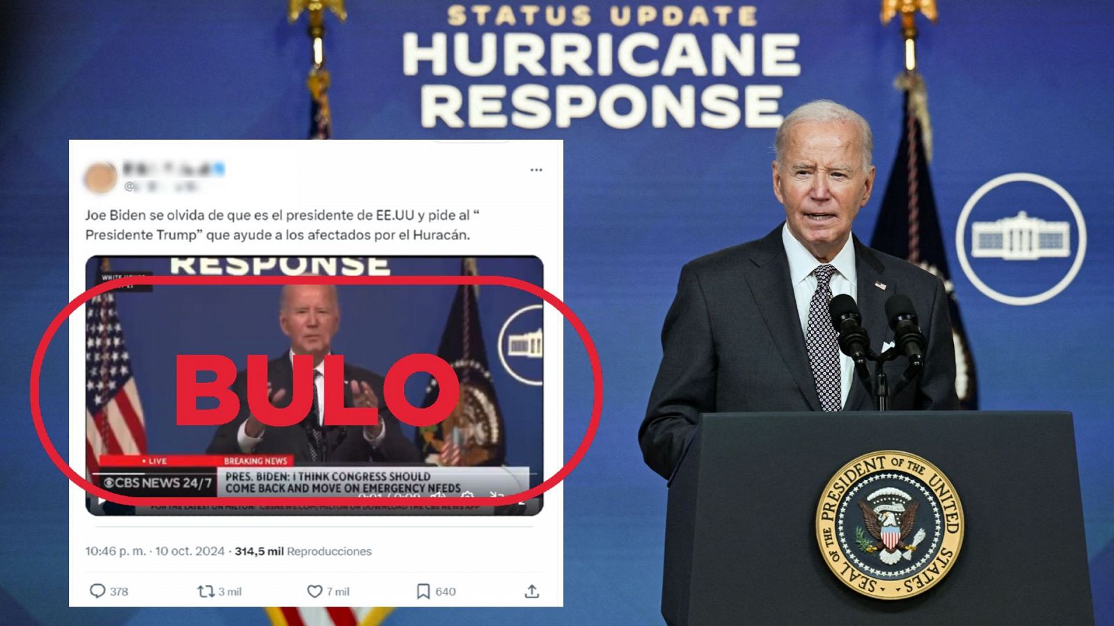 Biden no se "olvida" de que es presidente durante esta comparecencia