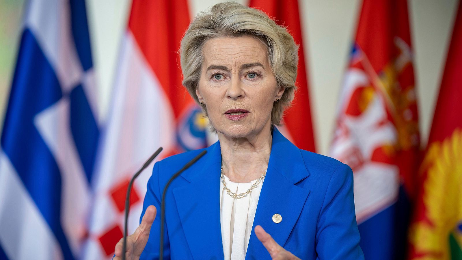 La presidenta de la Comisión Europea, Ursula von der Leyen